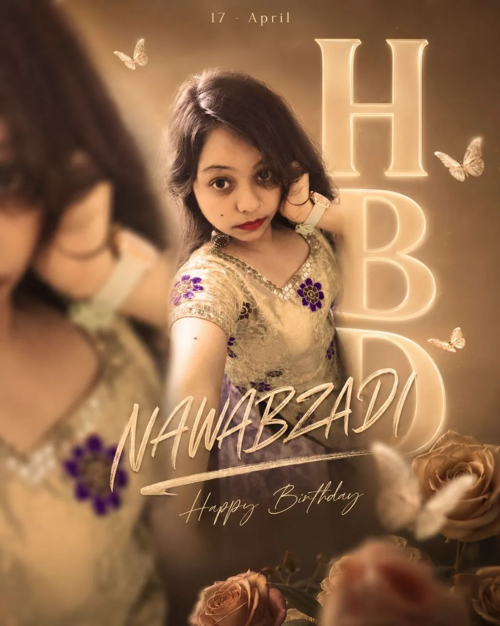 Baby birthday poster