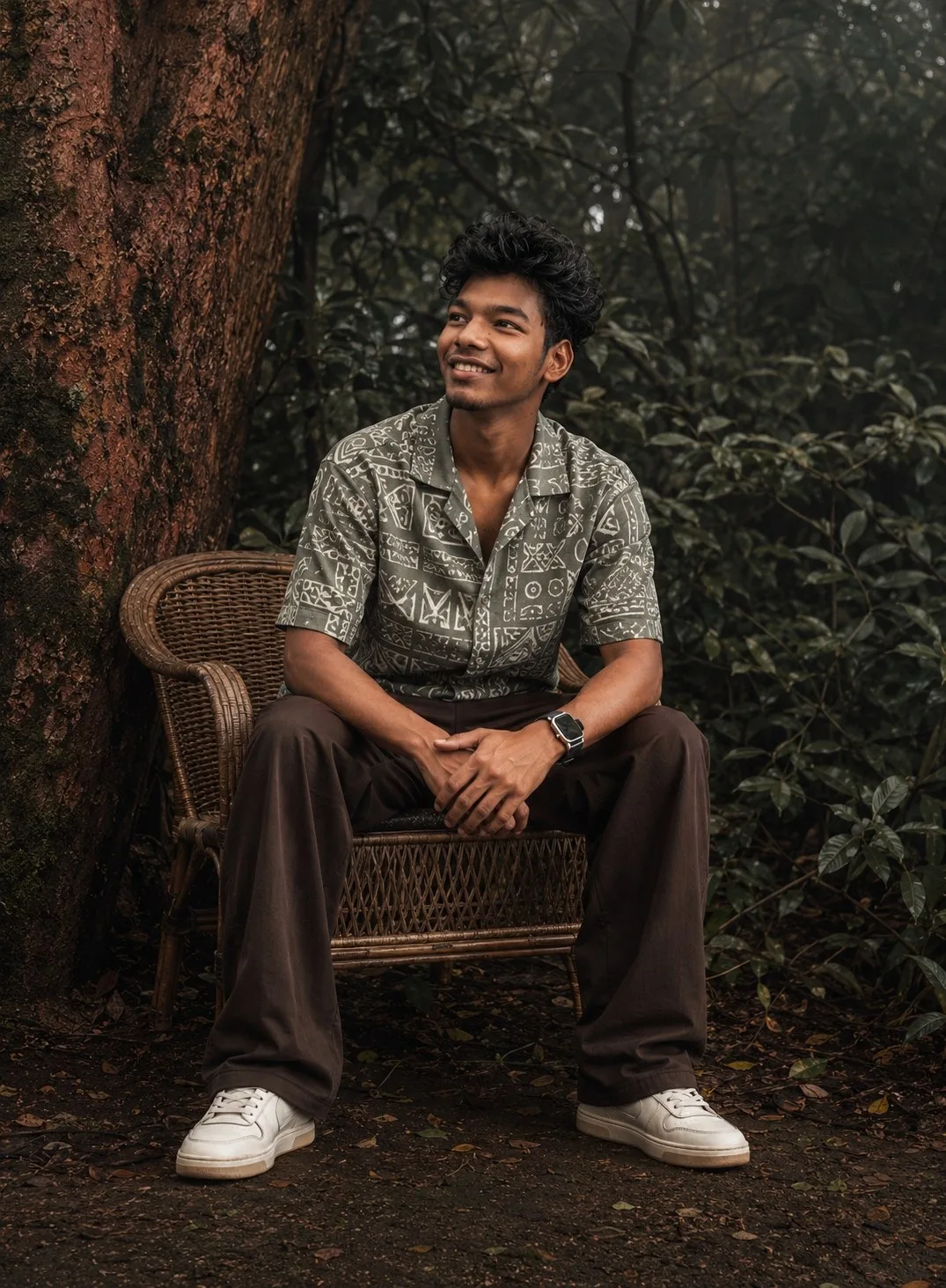 Cinematic Forest Portrait
