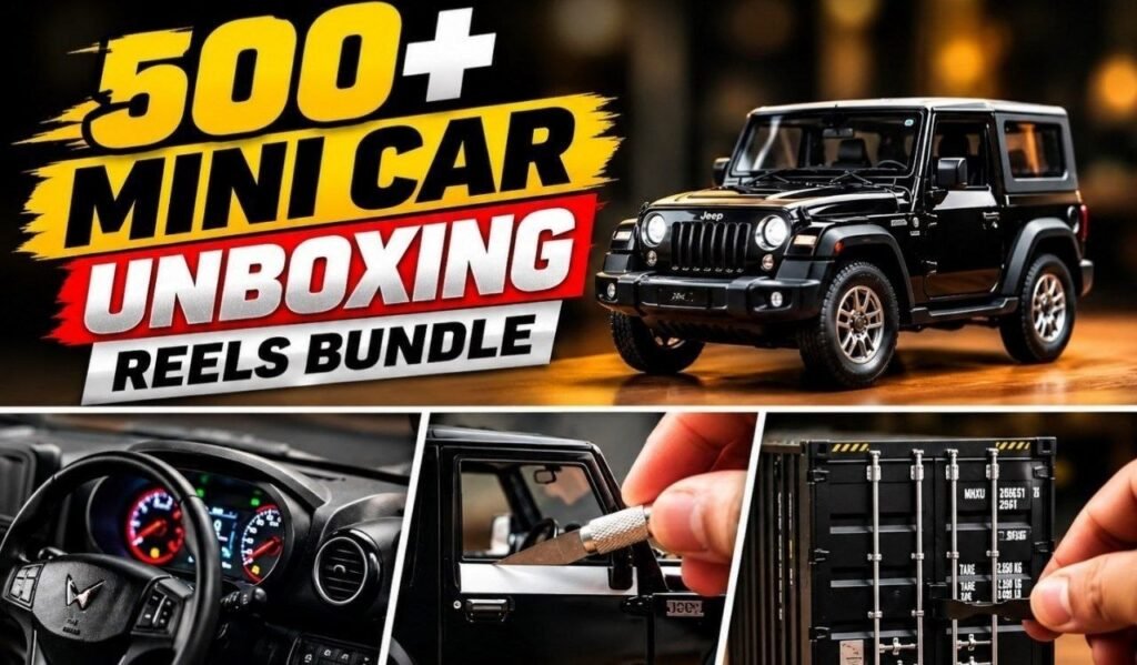 500+ Mini Car Unboxing Reels Bundle